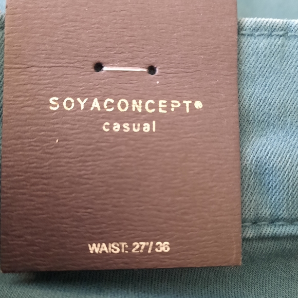 NWT ☆ Soya Concepts Patrizia Skinny Cropped Teal Jean - Picture 6 of 12